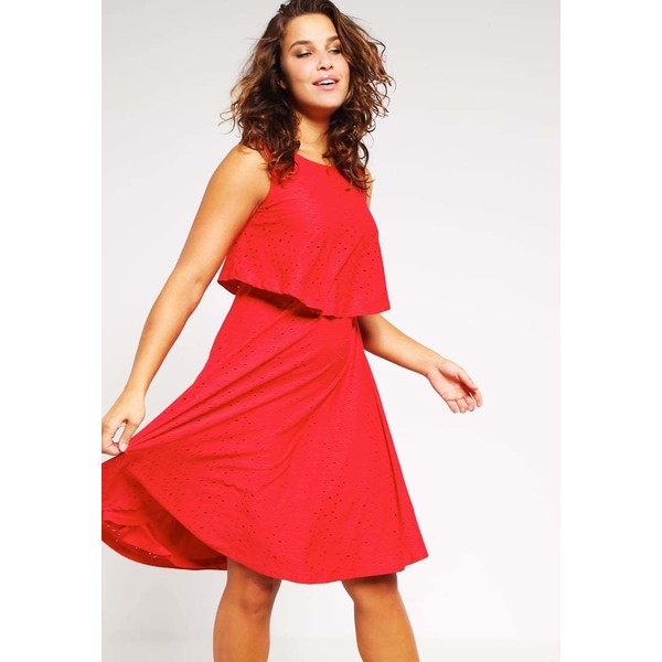 Evans Sukienka z dżerseju red EW221C02B