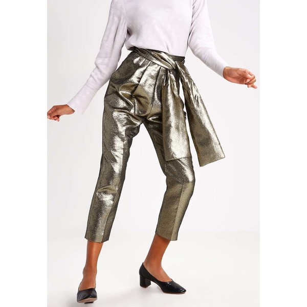 Topshop BOUTIQUE Spodnie materiałowe gold T0G21A00A