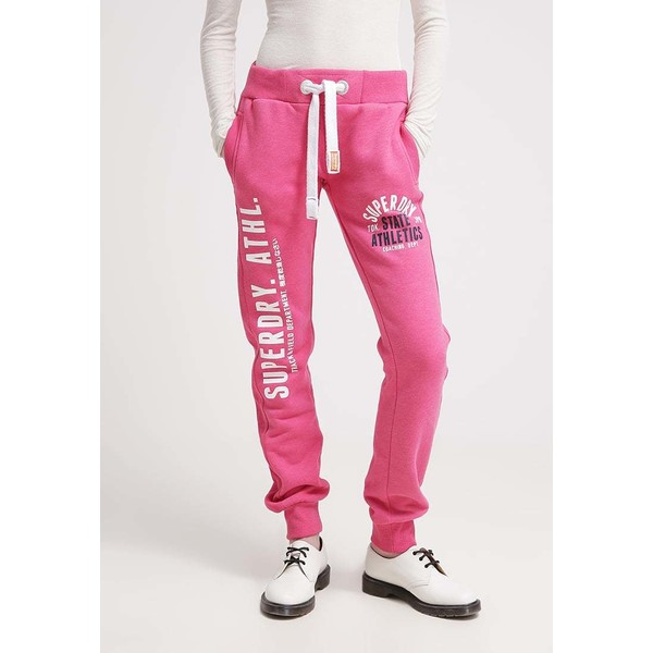 Superdry Spodnie treningowe paradise pink marl SU221A01G