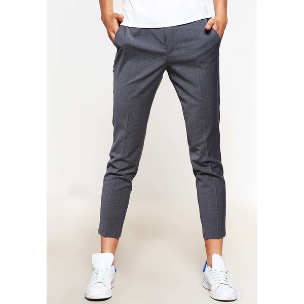 Selected Femme SFFOXYLUX Spodnie materiałowe medium grey melange SE521A079