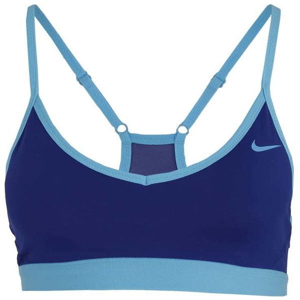 Nike Performance PRO INDY Biustonosz sportowy deep royal blue/omega blue N1241I008