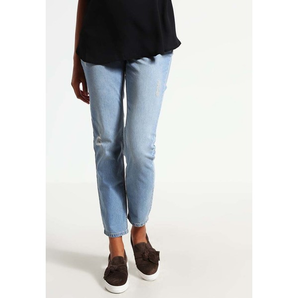 New Look Maternity Jeansy Straight leg mid blue N0B29A003