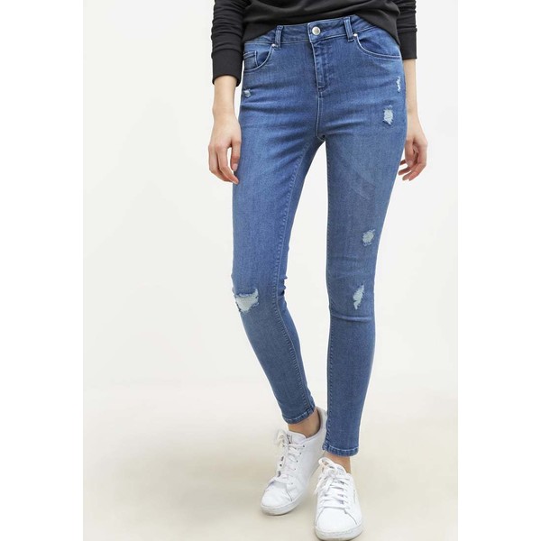 Miss Selfridge LIZZIE Jeans Skinny Fit blue denim/white MF921N00H