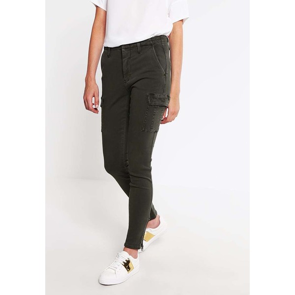 Calvin Klein Jeans SKINNY Spodnie materiałowe olive green C1821A027