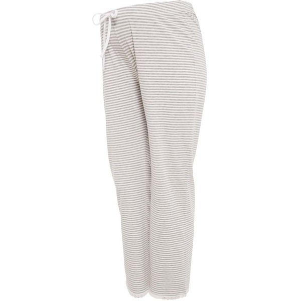 Boob Spodnie od piżamy stripe offwhite/greymelange BX389B002