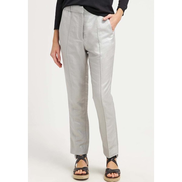 Bruuns Bazaar WILLY Spodnie materiałowe light grey melange BR321A013