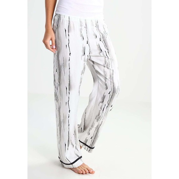 Hanro GIULIA Spodnie od piżamy white/black 2HA81B00U