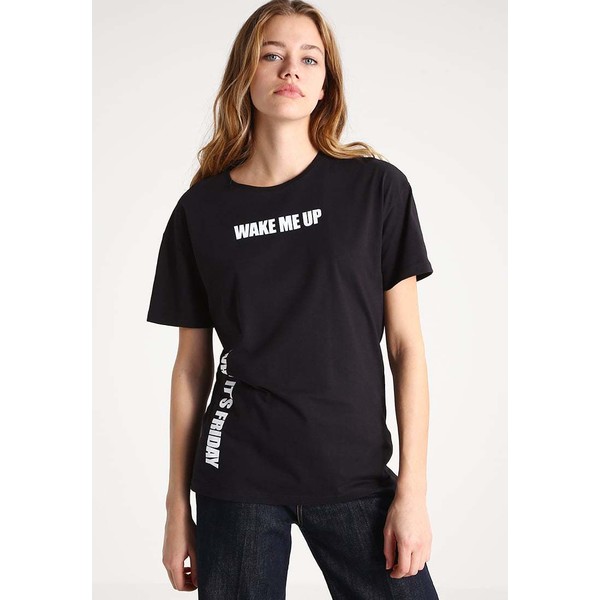 TWINTIP T-shirt z nadrukiem black TW421DA69