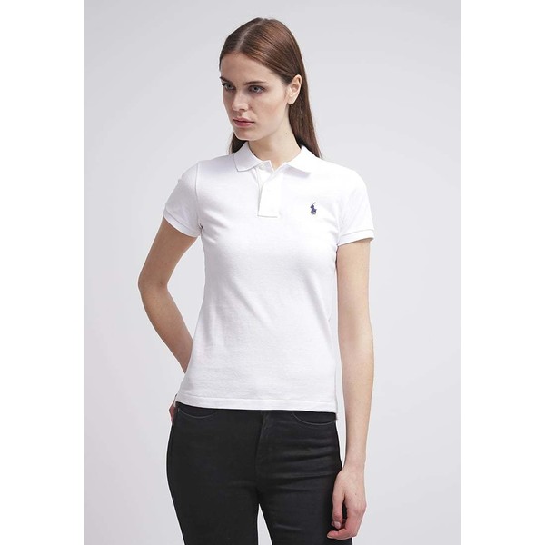 Polo Ralph Lauren SKINNY FIT Koszulka polo white PO221D00A