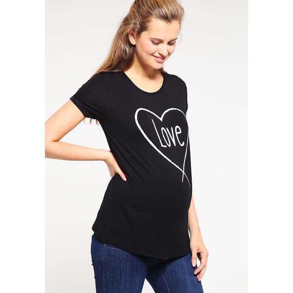 DP Maternity T-shirt z nadrukiem black DP829G00A