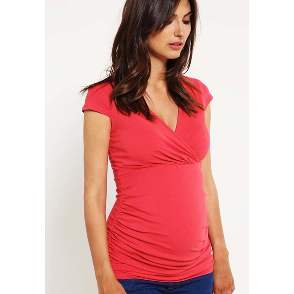 DP Maternity T-shirt z nadrukiem pink DP529G00Q