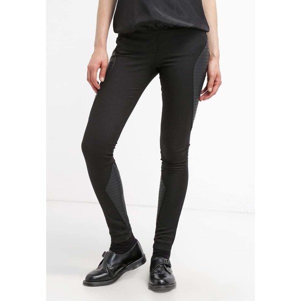Minimum SHIANNIE Spodnie materiałowe black MI421A02S