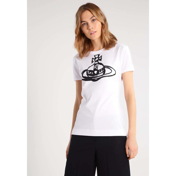 Vivienne Westwood Anglomania ORB T-shirt z nadrukiem white VW621D00L