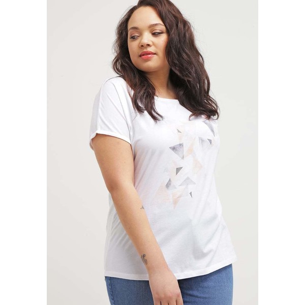Triangle T-shirt z nadrukiem off-white S5521D063
