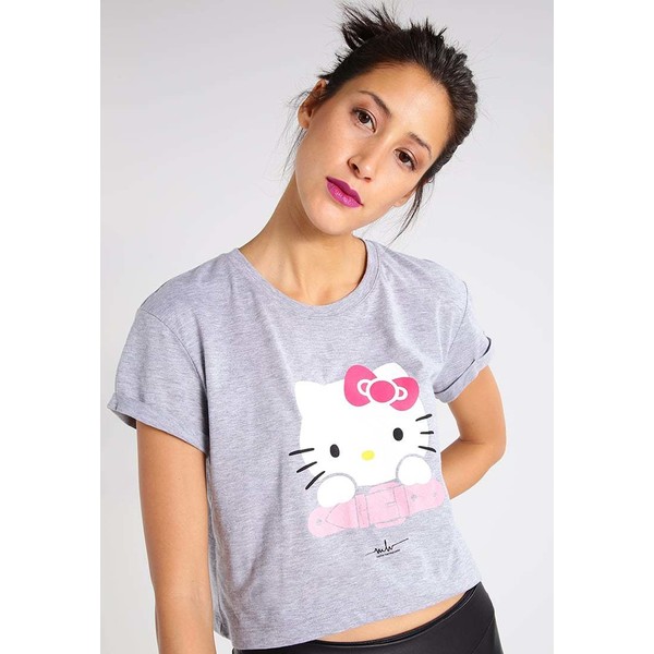 Marina Hoermanseder x Hello Kitty CUTE T-shirt z nadrukiem grey MAC21D008