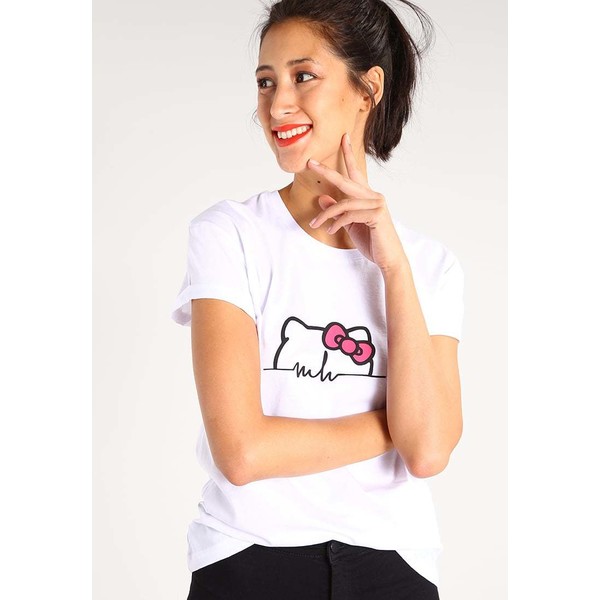 Marina Hoermanseder x Hello Kitty TEAM T-shirt z nadrukiem white MAC21D001