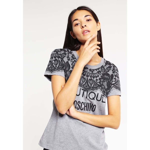 Boutique Moschino T-shirt z nadrukiem grey M4421D00J