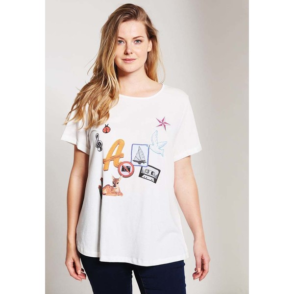 Junarose JRPATCH T-shirt z nadrukiem snow white JR421D069