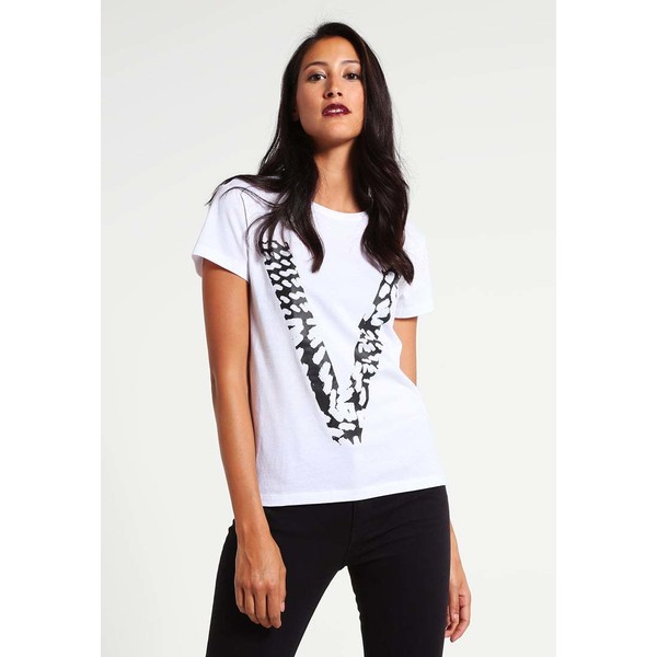 Ivyrevel TISHA T-shirt z nadrukiem white/black IV421D00A