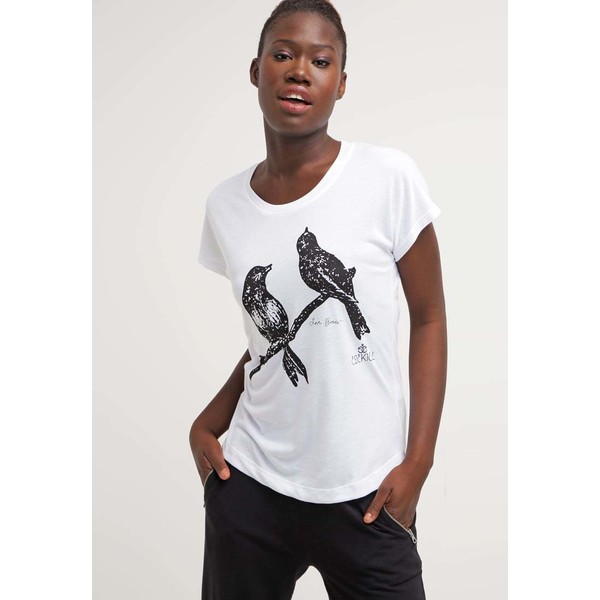 Ezekiel LOVE BIRDS T-shirt z nadrukiem white EZ121D01K
