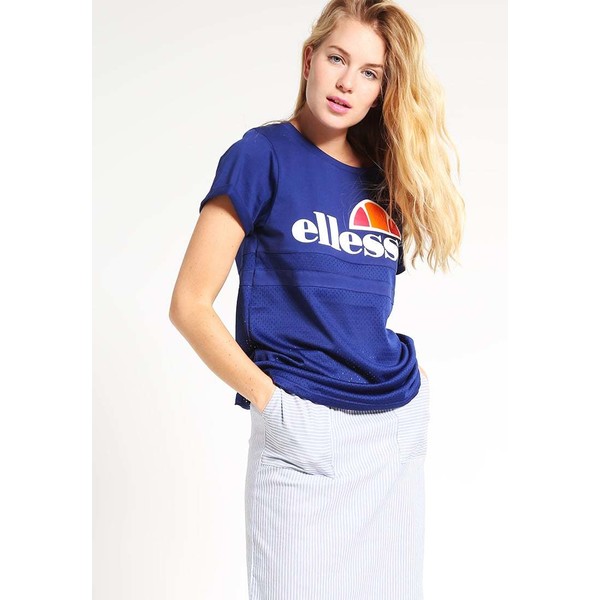 Ellesse MARCIE T-shirt z nadrukiem blue depths EL921D00F