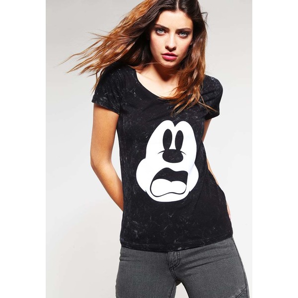 Eleven Paris BIMICKEY T-shirt z nadrukiem full acid wash black E1321D0EC