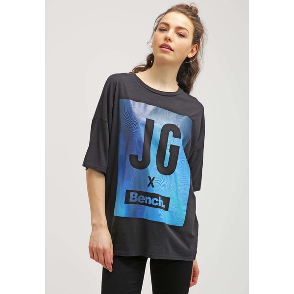 Bench JESS GLYNNE KEEPLAUGHING T-shirt z nadrukiem black BE621D08P