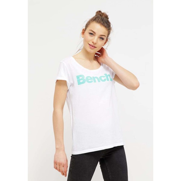 Bench CITIZZEN T-shirt z nadrukiem bright white BE621D08C