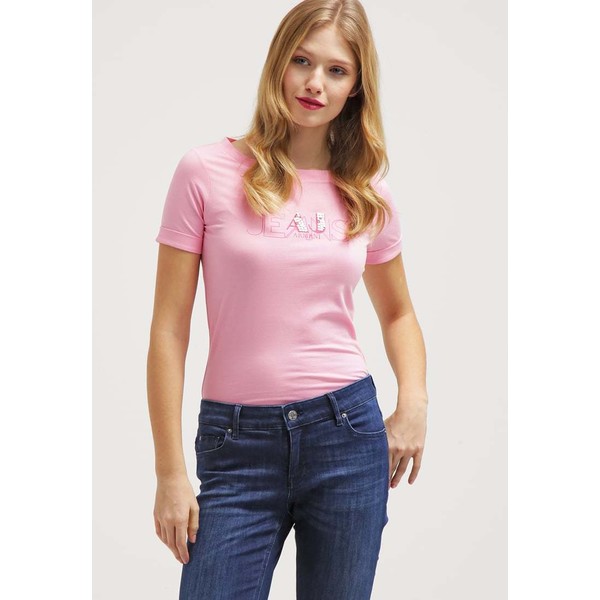 Armani Jeans T-shirt z nadrukiem rosa AJ121D032