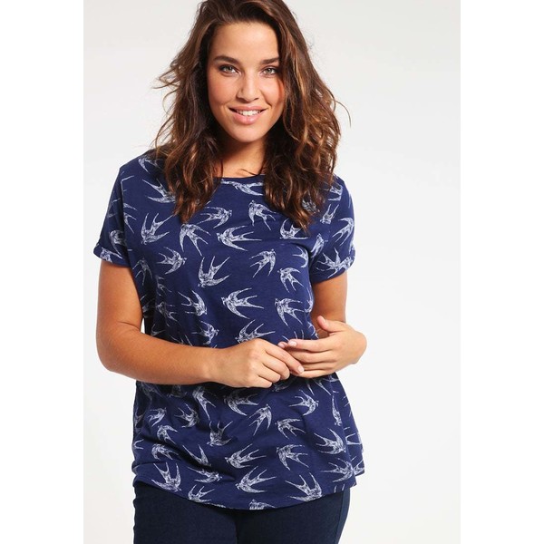 Dorothy Perkins Curve T-shirt z nadrukiem navy blue DP621D012