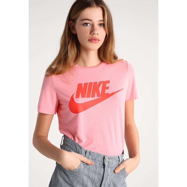 Nike Sportswear T-shirt z nadrukiem bright melon/bright melon/max orange NI121D07U