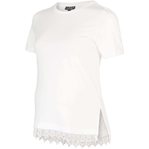 Topshop Maternity T-shirt basic white TP729G004