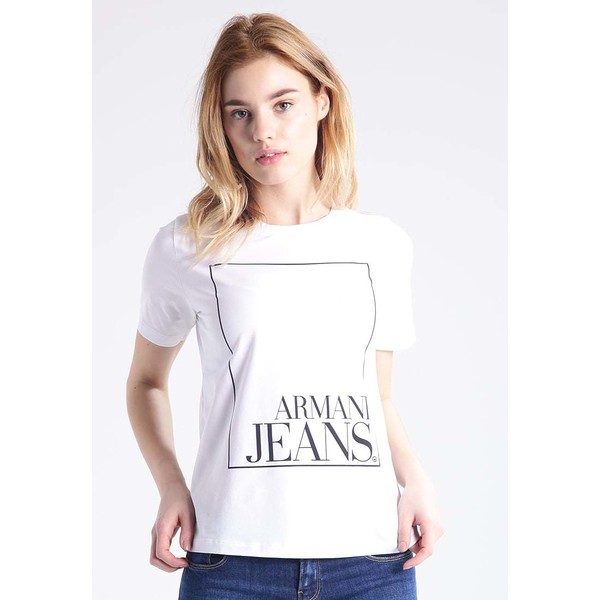 Armani Jeans T-shirt z nadrukiem weiß AJ121D03W