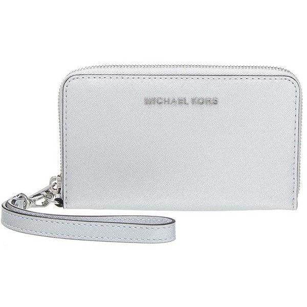 MICHAEL Michael Kors JET SET TRAVEL Portfel silver MK151F025