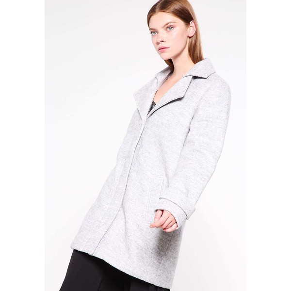 Minimum BERRIT Płaszcz wełniany /Płaszcz klasyczny white grey melange MI421H012