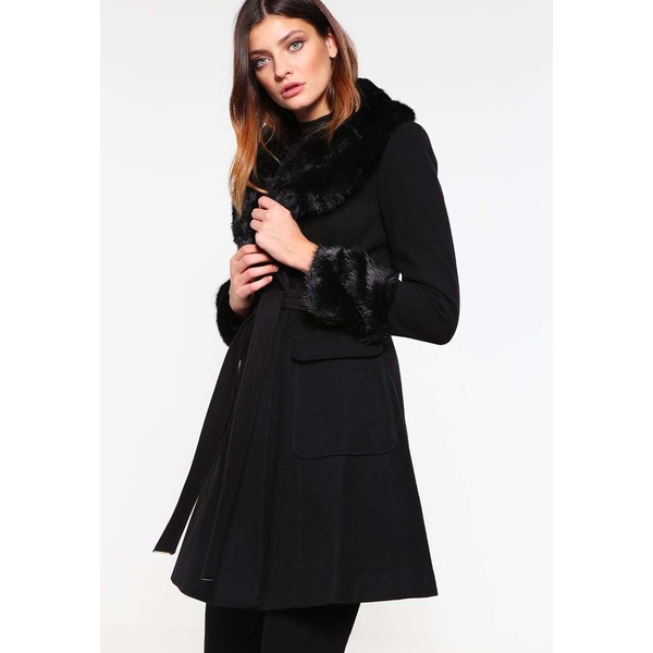 Miss Selfridge Płaszcz wełniany /Płaszcz klasyczny black MF921H01R