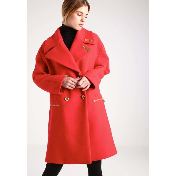 Love Moschino Płaszcz wełniany /Płaszcz klasyczny red LO921P002