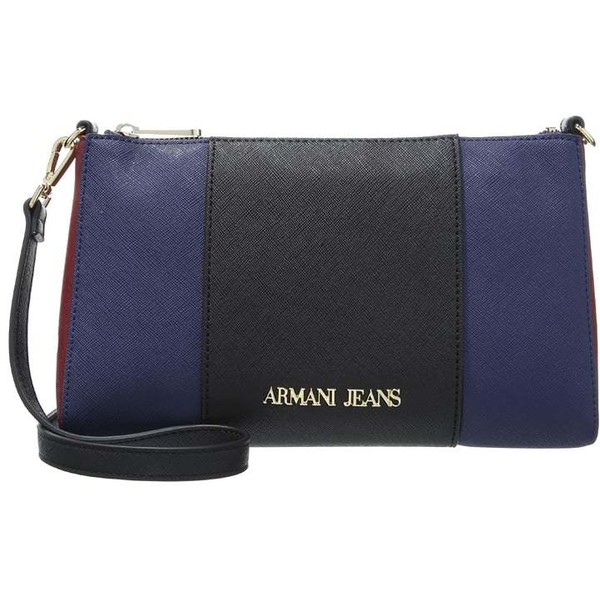 Armani Jeans BAGUETTE Torba na ramię nero/blue/burgundy AJ151H02H