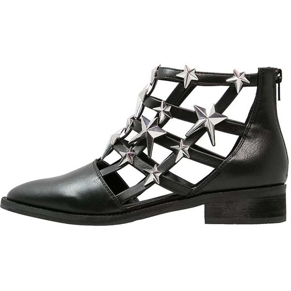 Eeight NELLY Ankle boot black/silver EE311N000