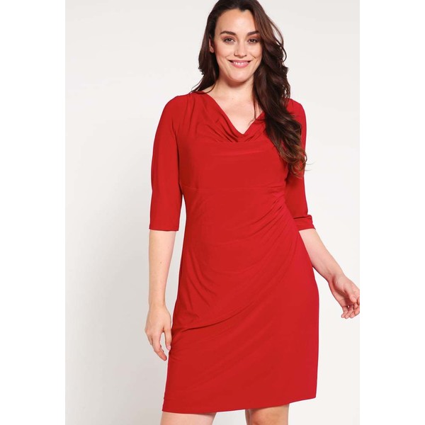 Lauren Ralph Lauren Woman CARLETON Sukienka z dżerseju riveting red L0S21C003