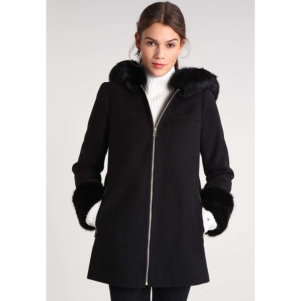Miss Selfridge Krótki płaszcz black MF921H027