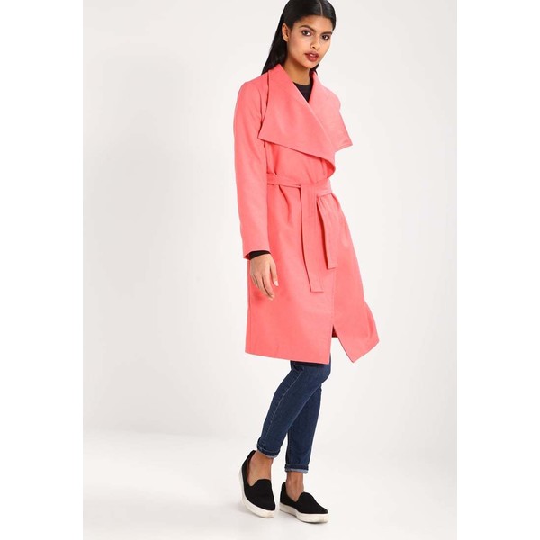 Missguided Płaszcz wełniany /Płaszcz klasyczny pink M0Q21P003