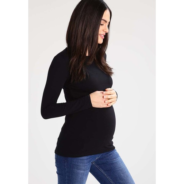 Topshop Maternity Bluzka z długim rękawem black TP721M06C
