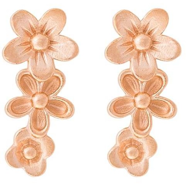 Pieces JULIE SANDLAU Kolczyki rose gold-coloured PE351E05D