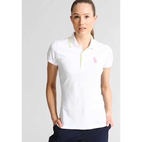 Polo Ralph Lauren Golf Koszulka polo white/lemon PO741D01D