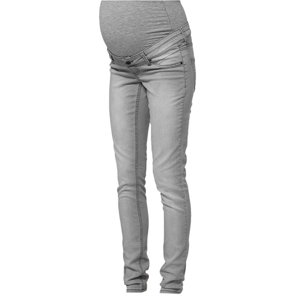 Queen Mum Jeansy Slim fit grey QM129A007