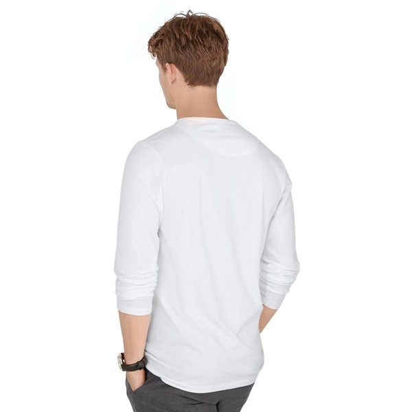 Tchibo Koszulka z długim rękawem z bawełny ekologicznej, biała 400060033