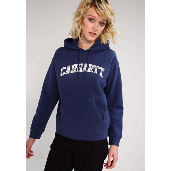 Carhartt WIP Bluza z kapturem blue/white C1421J010