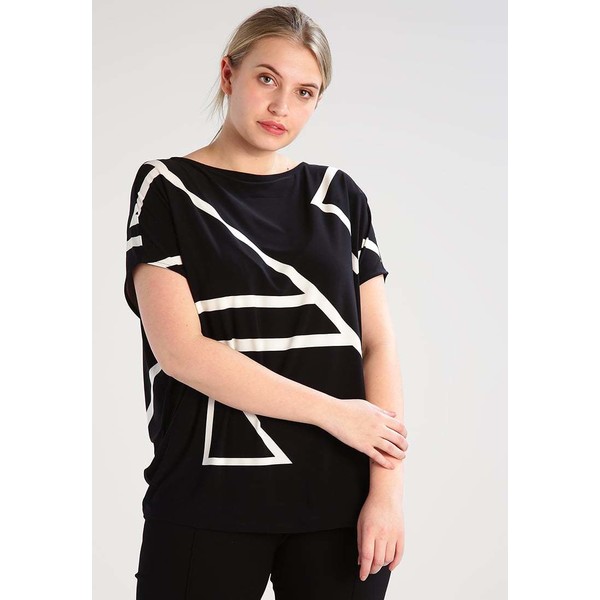 Lauren Ralph Lauren Woman VOLANNA T-shirt z nadrukiem polo black/multi L0S21D00F