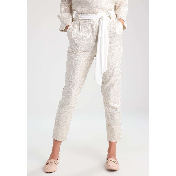 mint&berry Spodnie materiałowe white alyssum M3221AA1E